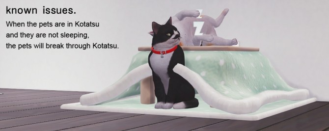Sims 4 KOTATSU for small pet at Imadako