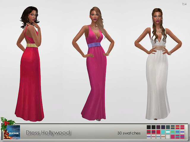 Sims 4 Hollywood dress at Elfdor Sims