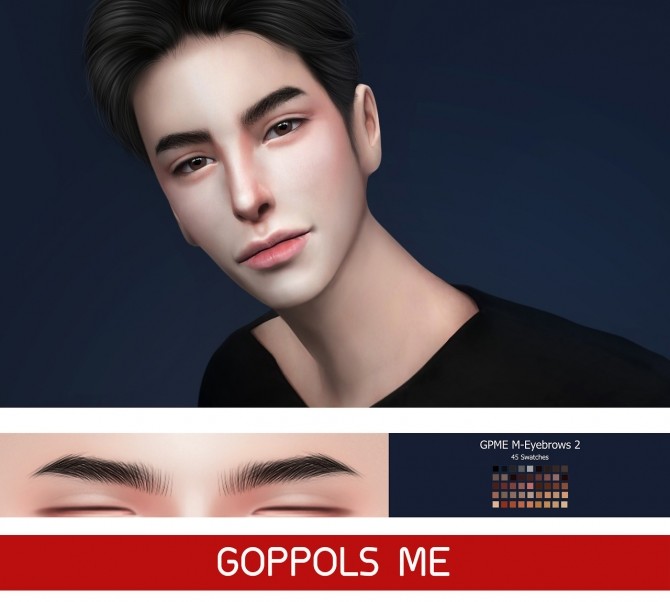 Sims 4 GPME M Eyebrows 2 at GOPPOLS Me