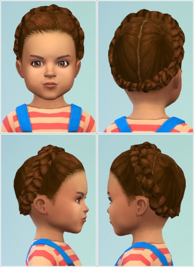 Sims 4 Twisted Hair Wreath Toddler at Birksches Sims Blog
