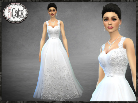 Wedding Dress EB13 with Blush Colors by Five5Cats at TSR