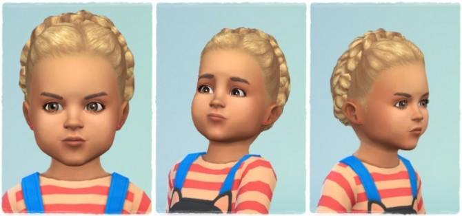 Sims 4 Twisted Hair Wreath Toddler at Birksches Sims Blog