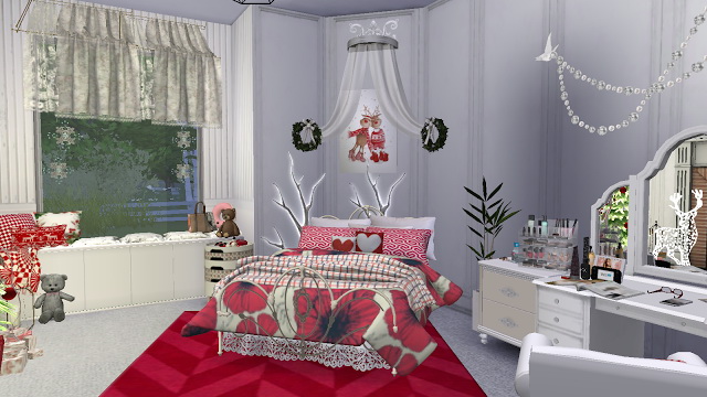 Sims 4 Celeste bedroom by Rissy Rawr at Pandasht Productions