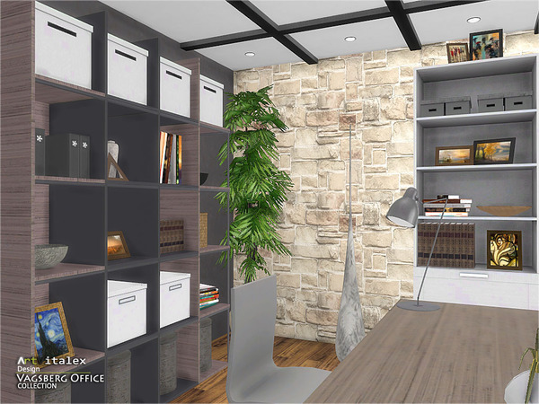 Sims 4 Vagsberg Office by ArtVitalex at TSR