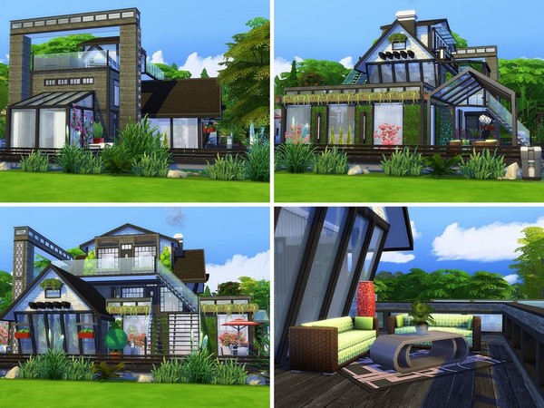 Sims 4 Dark Lake House by MychQQQ at TSR