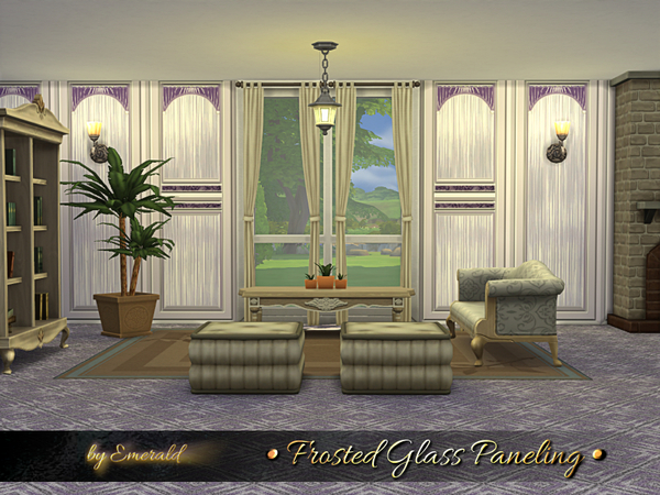 Sims 4 Frosted Glass Paneling by emerald at TSR