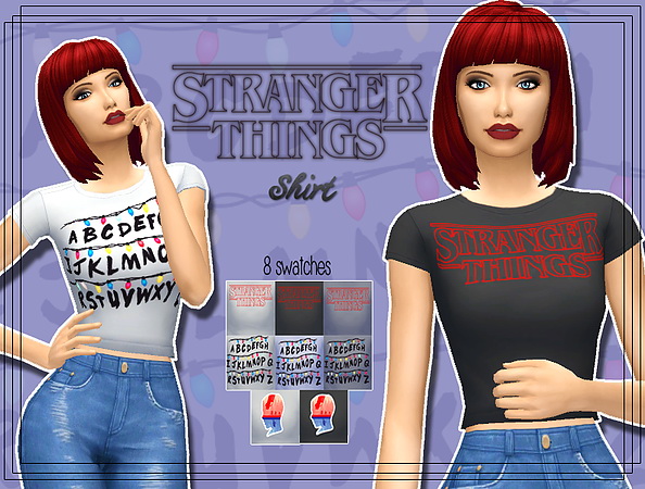 Sims 4 Stranger Things Shirt at Kass