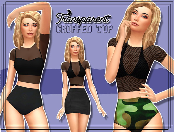 Sims 4 Cropped top at Kass