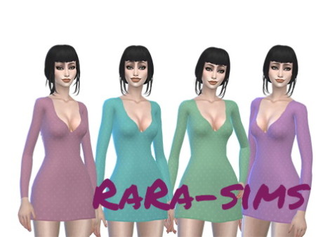Dot Dress Retexture at RaRa-SIMS
