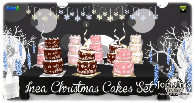 Sims 4 Inea cakes set at Jomsims Creations