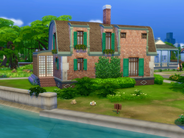 Sims 4 Willow house by QubeDesign at TSR