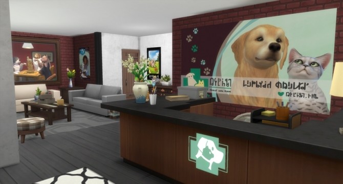 Sims 4 Miaou vet clinic by Flash at Sims Artists