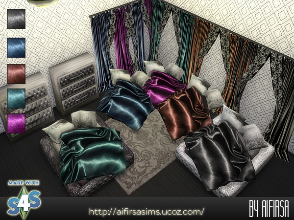 Sims 4 Satin Bedroom at Aifirsa