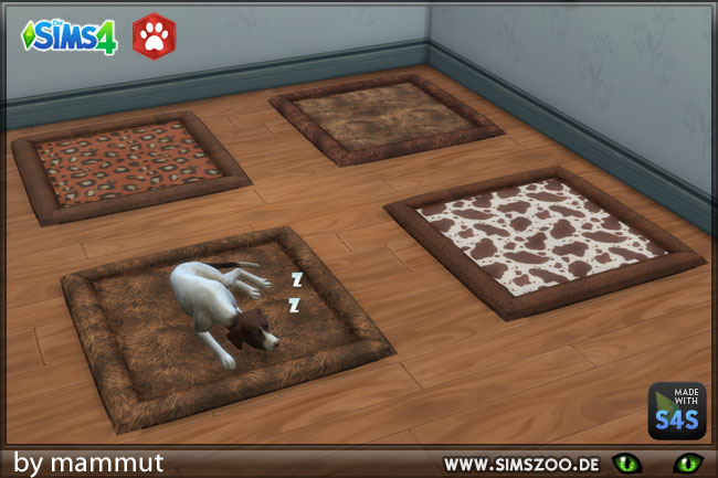 Sims 4 Pet Bed L by mammut at Blacky’s Sims Zoo