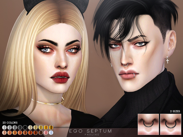 Sims 4 EGO Septum by Pralinesims at TSR