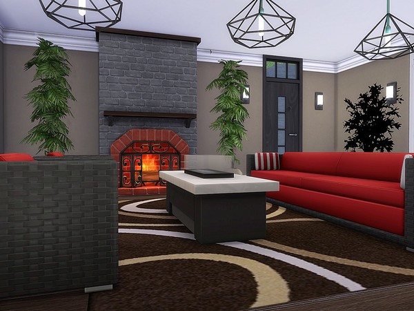 Sims 4 Dark Lake House by MychQQQ at TSR