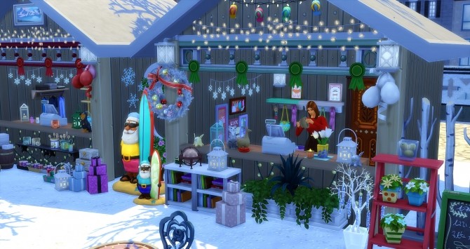 Sims 4 Christmas market by Angerouge at Studio Sims Creation