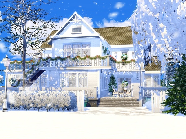 Sims 4 Christmas Day house by MychQQQ at TSR