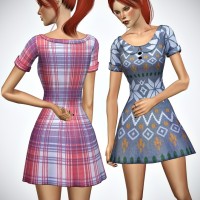 DRAPED LEATHER MINI DRESS at Leeloo » Sims 4 Updates