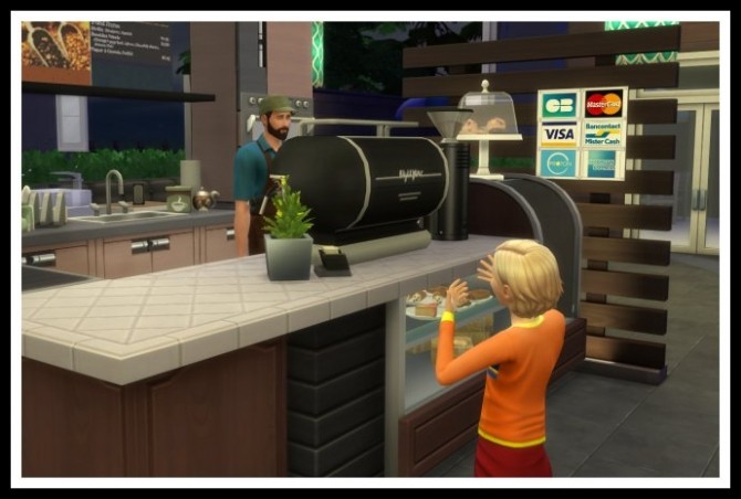 Sims 4 Kids can Order via Espressobar at LittleMsSam
