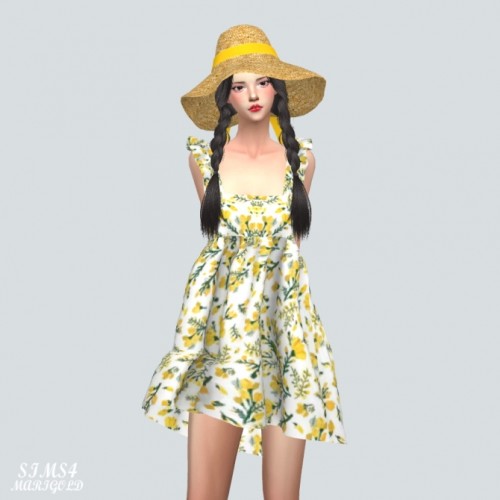 Frill Babydoll Dress V2.Pattern at Marigold » Sims 4 Updates