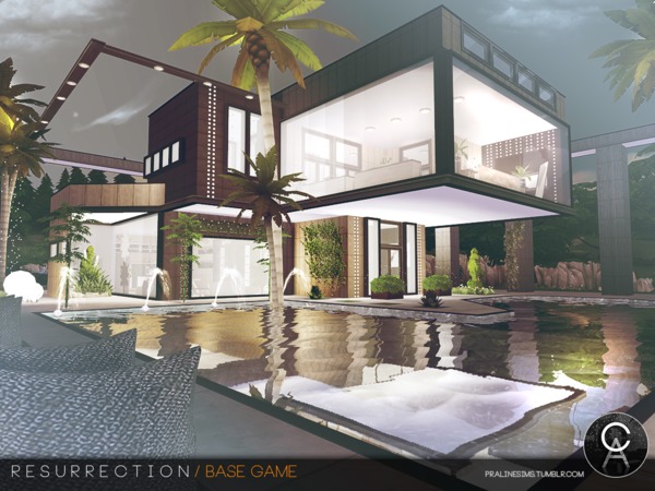 Sims 4 Resurrection house by Pralinesims at TSR