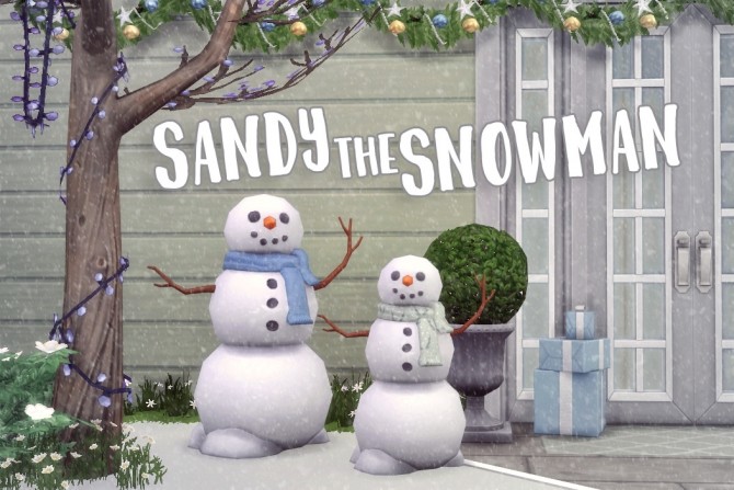 Sims 4 Sandy the Snowman at Hamburger Cakes