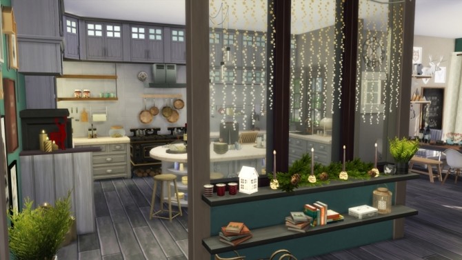 Sims 4 Hygge living room by SundaySims at Sims Artists