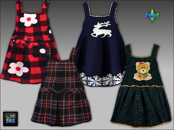 Sims 4 Festive Clothings for the little ones by Mabra at Arte Della Vita