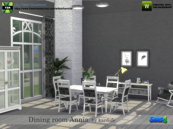 Sims 4 Dining room Annia by kardofe at TSR