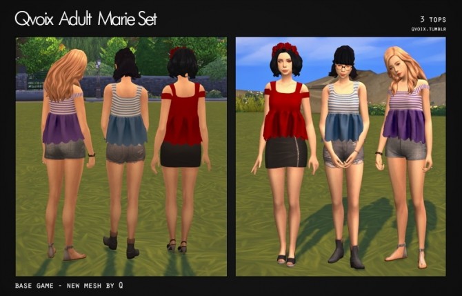 Sims 4 Marie Set at qvoix – escaping reality