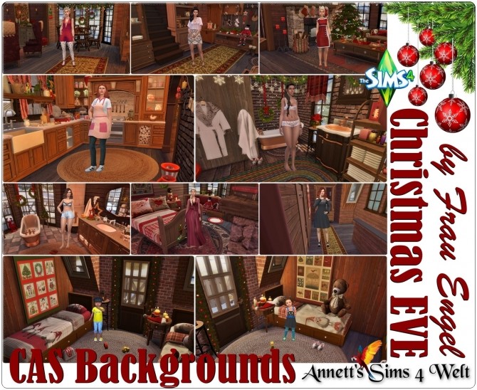 Sims 4 CAS Backgrounds Christmas Eve at Annett’s Sims 4 Welt