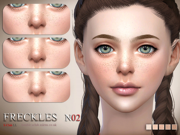 Sims 4 Freckles 02 by S Club LL at TSR