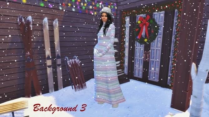 Sims 4 CAS Backgrounds Christmas Eve Outdoor at Annett’s Sims 4 Welt