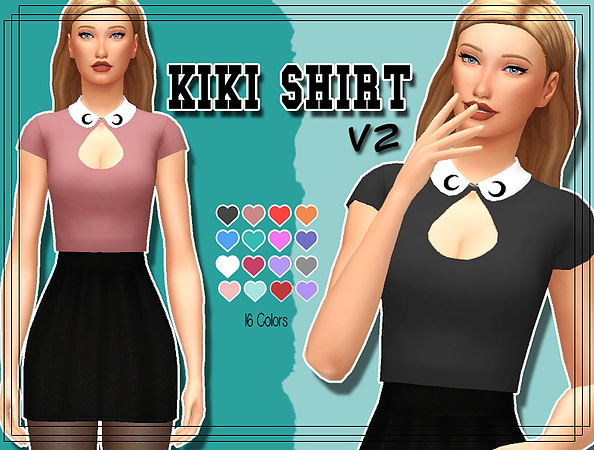 Sims 4 Kiki Shirt V.2 at Kass