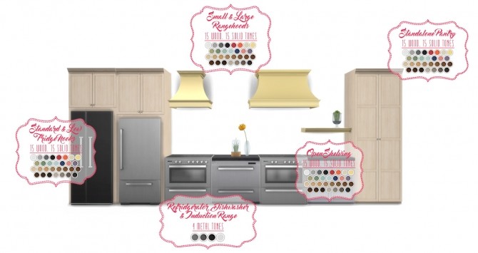 Sims 4 Shaker Kitchen by Peacemaker ic at Simsational Designs