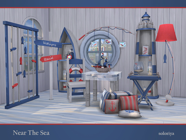 Sims 4 Near The Sea set by soloriya at TSR