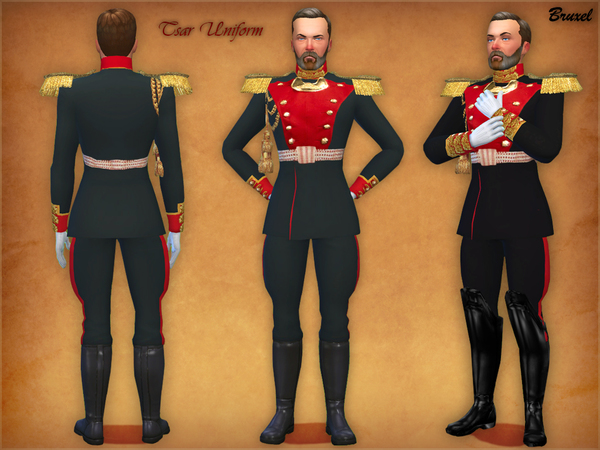 Sims 4 Tsar Uniform by Bruxel at TSR