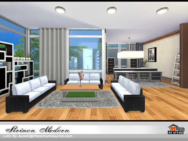 Sims 4 Sirinon Modern house by autaki at TSR