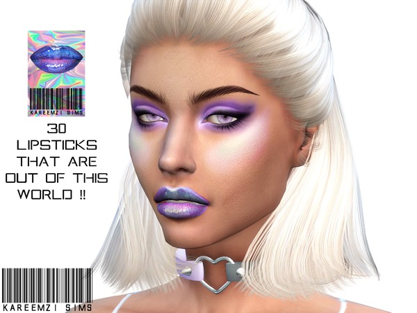 Sims 4 Holographic Lips by KareemZiSims at TSR