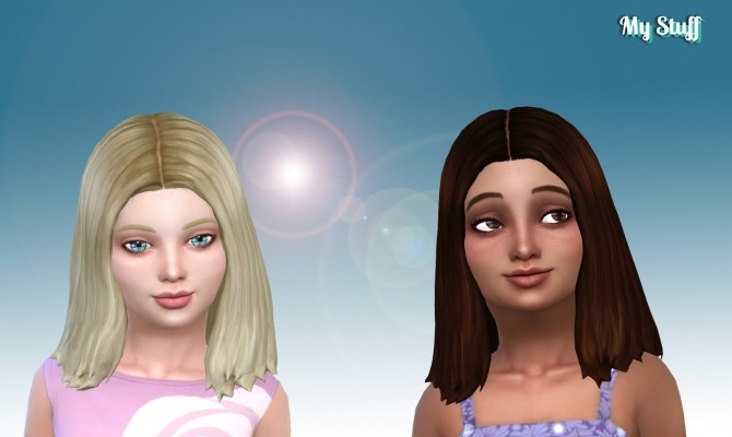 Sims 4 Thelma Hair for Girls at My Stuff