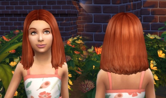 Sims 4 Thelma Hair for Girls at My Stuff