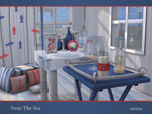Sims 4 Near The Sea set by soloriya at TSR