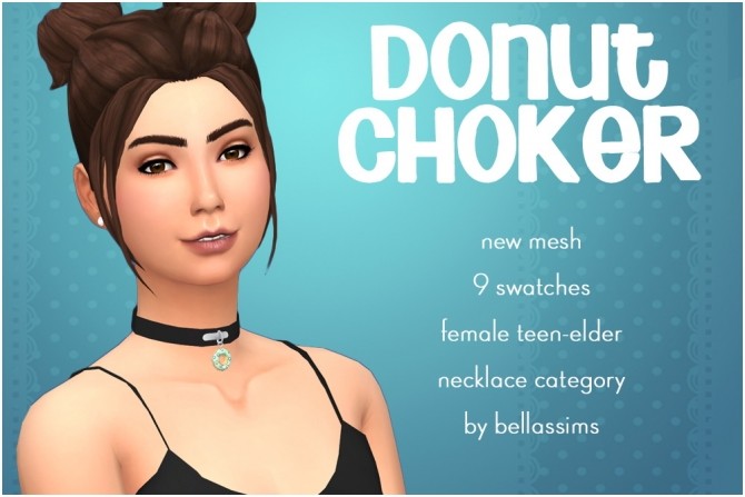 Sims 4 Donut choker at Bellassims