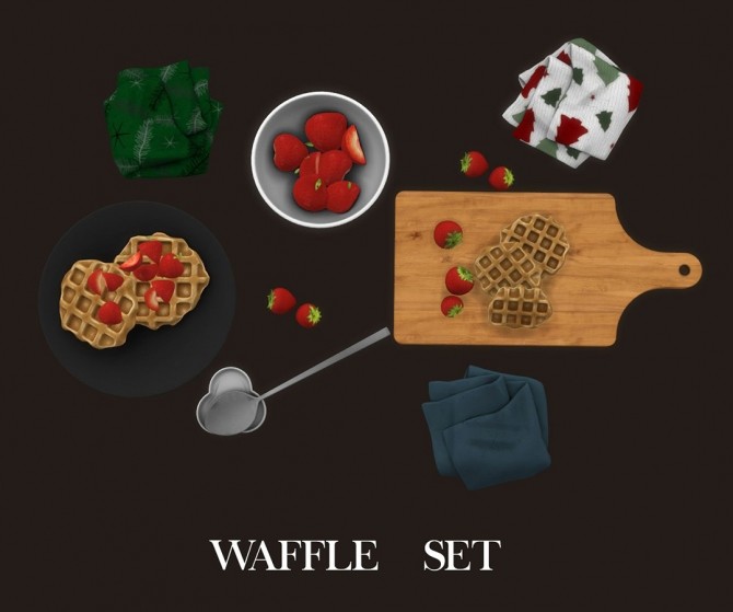 Sims 4 Waffle Set (P) at Leo Sims