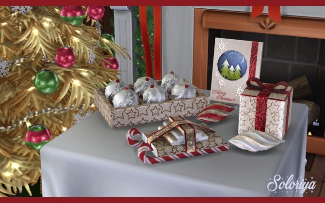 Sims 4 Merry Christmas 2017 set at Soloriya