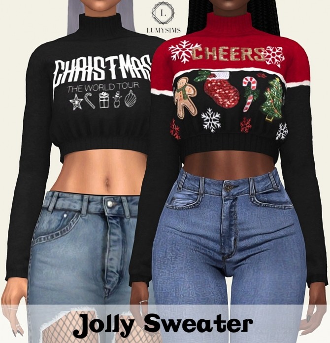 Sims 4 Jolly Sweater at Lumy Sims