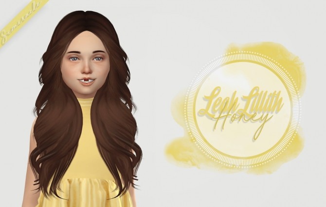Sims 4 LeahLillith Honey Hair Kids Version at Simiracle