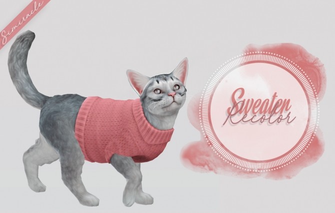 Sims 4 Sweater Recolor Cats at Simiracle