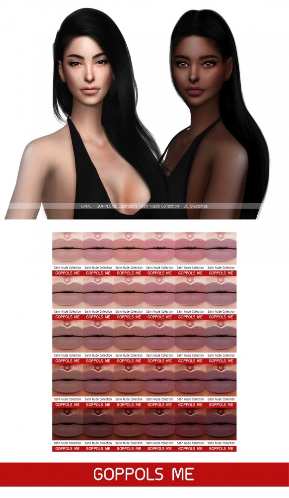Sims 4 Satin Lipstick Collection at GOPPOLS Me